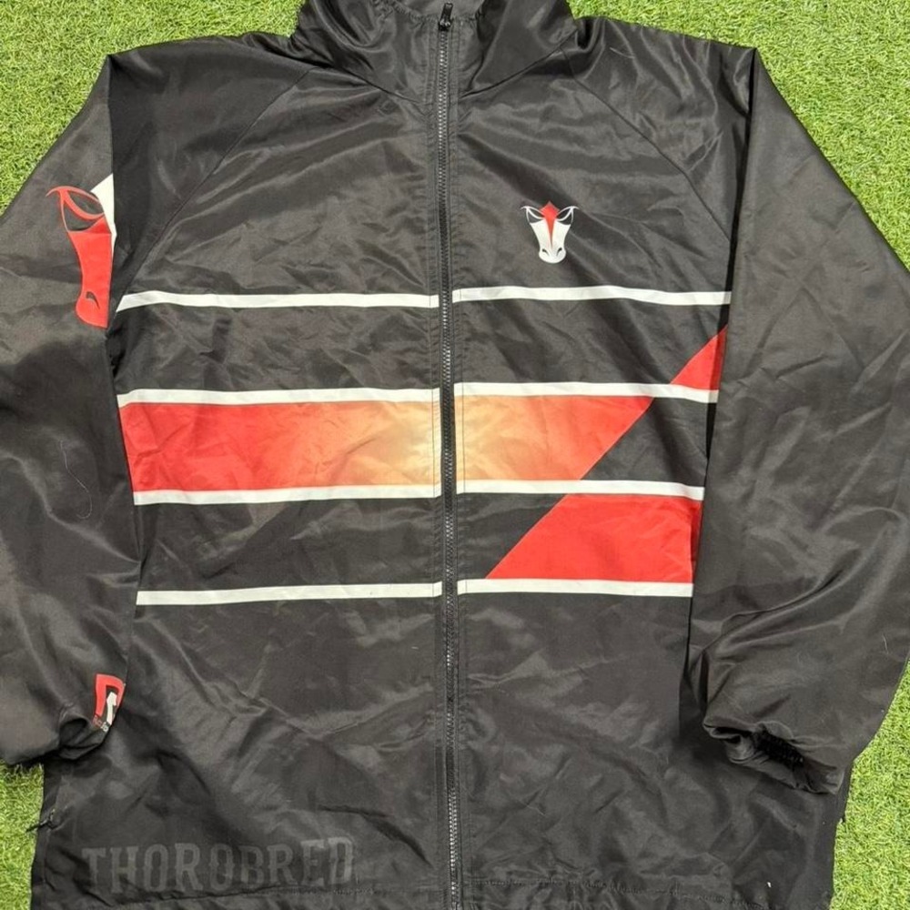 Ryco Sportswear black windbreaker jacket Size‎ M #windbreaker #athleticwear